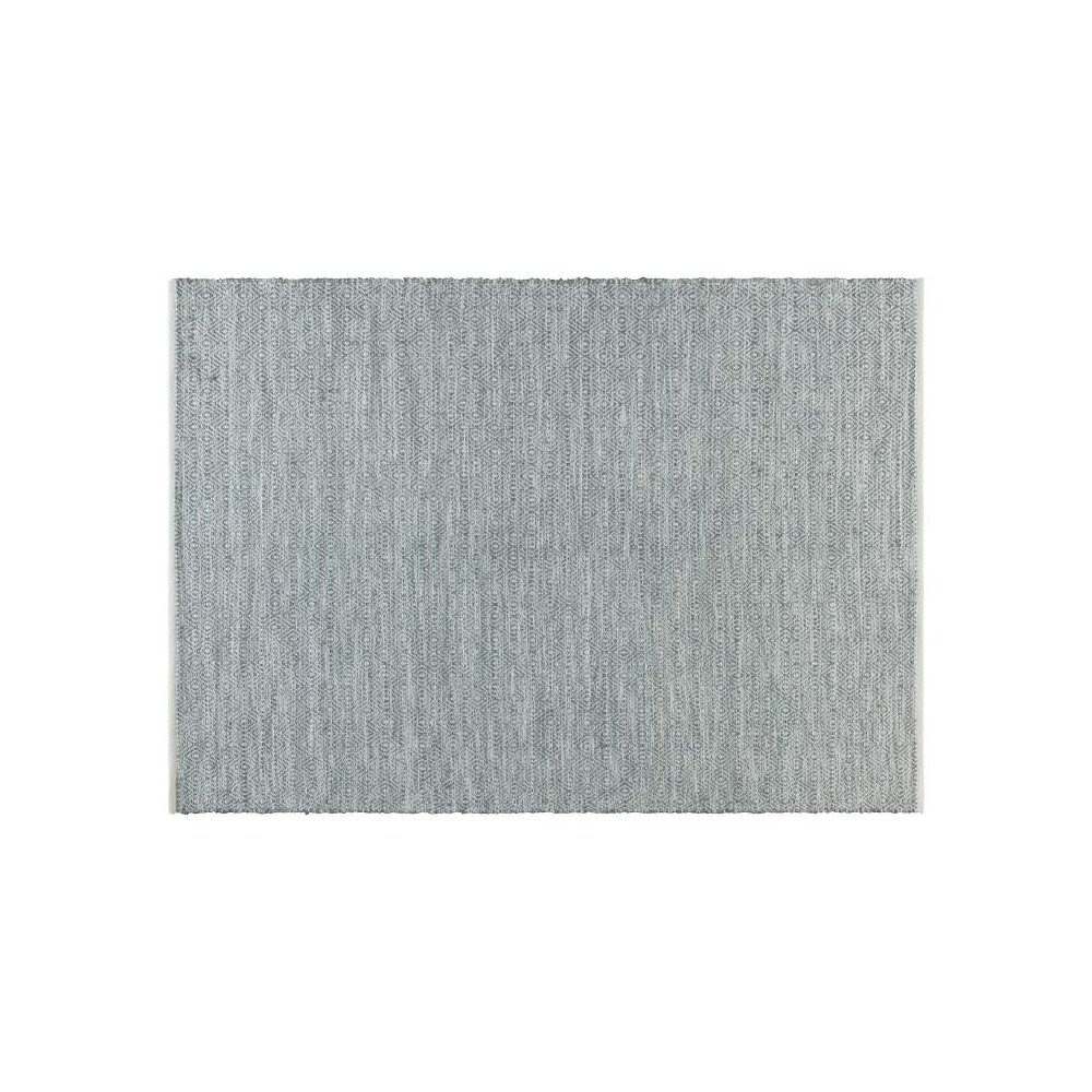 5' x 7' Handwoven Indoor/Outdoor Diamond Pattern Area Rug in Grey. Picture 1