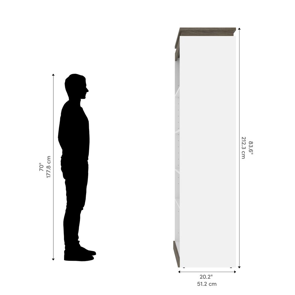 Orion 30W Tall Storage Shelf for Bedroom. Picture 3