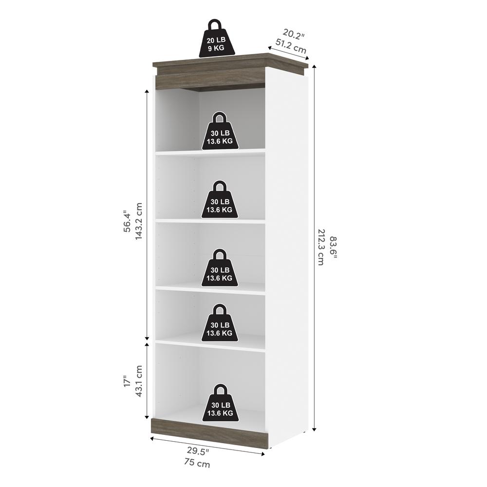 Orion 30W Tall Storage Shelf for Bedroom. Picture 4