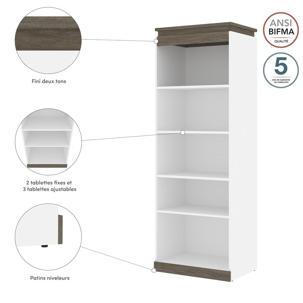 Orion 30W Tall Storage Shelf for Bedroom. Picture 14