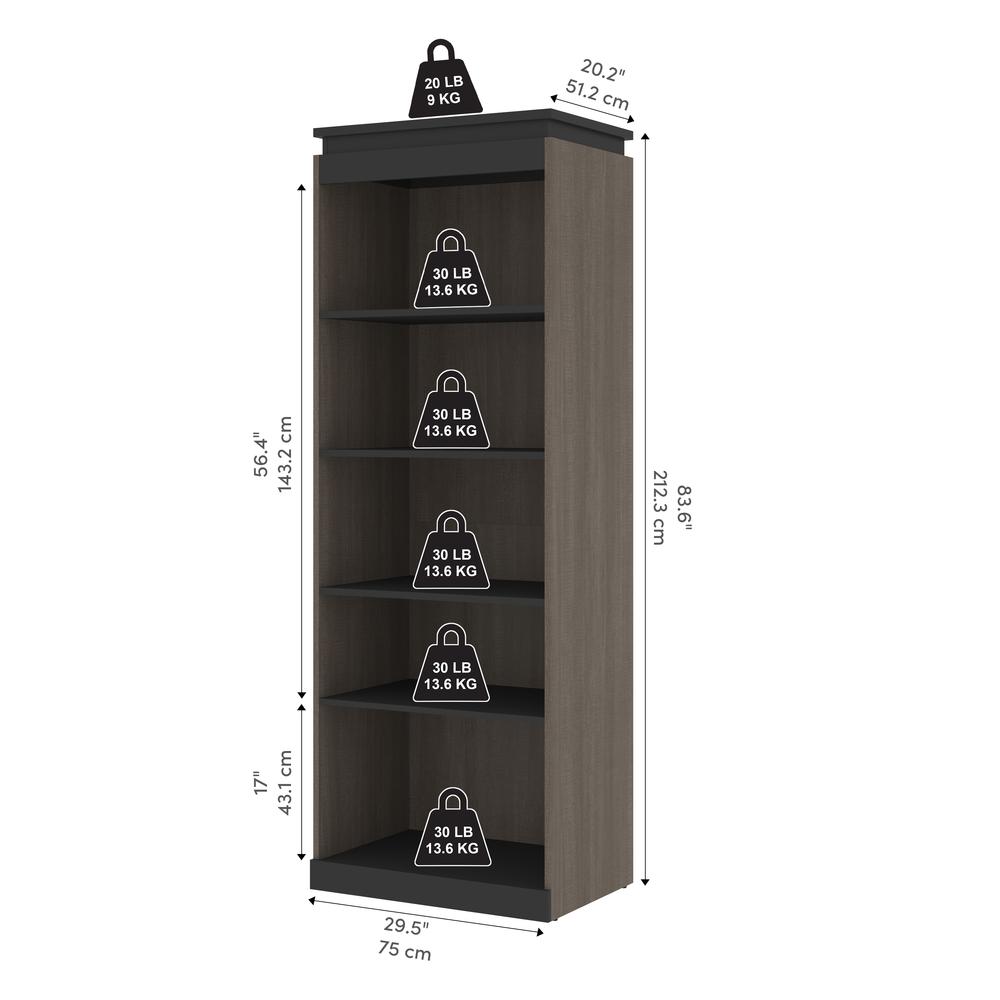 Orion 30W Tall Storage Shelf for Bedroom. Picture 4