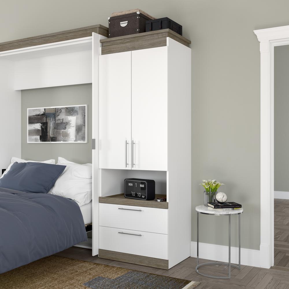 Orion 30W Tall Storage Cabinet with Doors, Drawers and Pull-Out Shelf. Picture 10