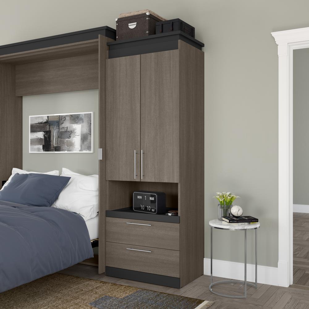 Orion 30W Tall Storage Cabinet with Doors, Drawers and Pull-Out Shelf. Picture 10