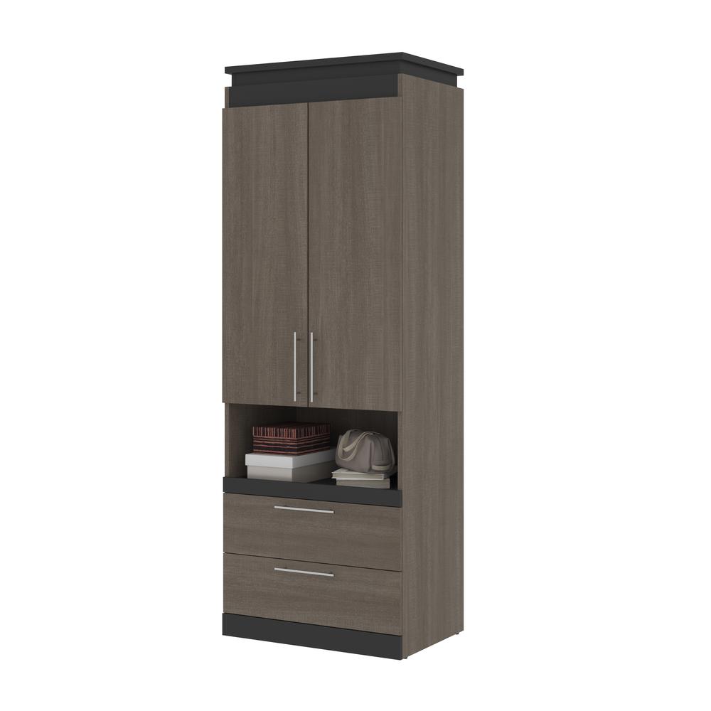 Orion 30W Tall Storage Cabinet with Doors, Drawers and Pull-Out Shelf. Picture 11