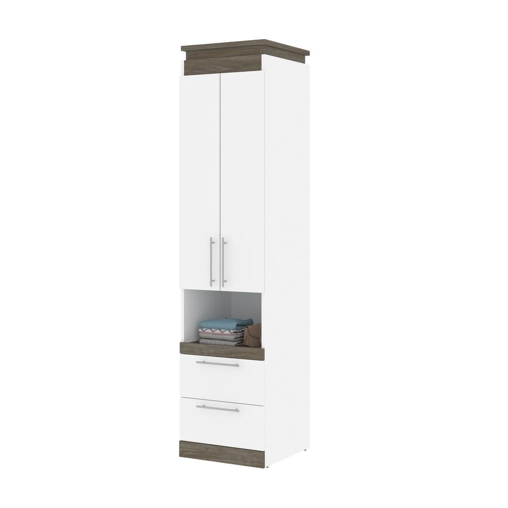 Orion 20W Narrow Storage Cabinet with Doors, Drawers and Pull-Out Shelf. Picture 10