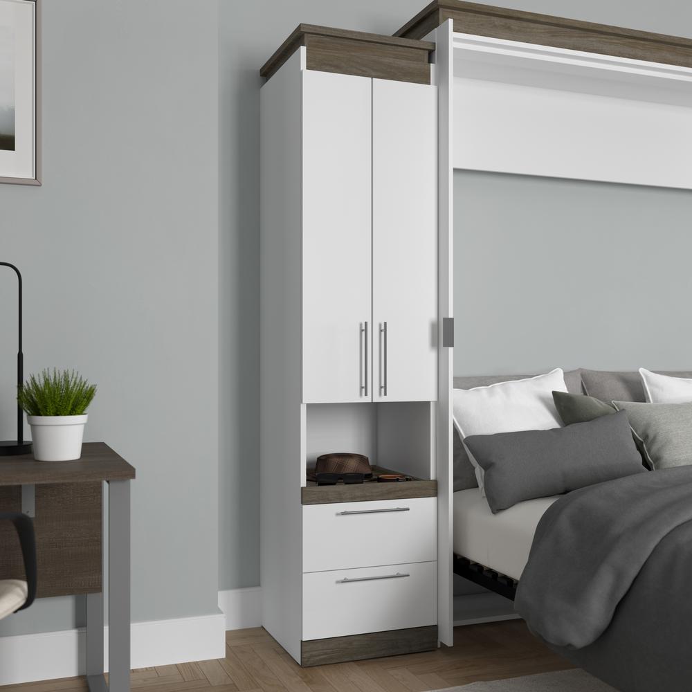 Orion 20W Narrow Storage Cabinet with Doors, Drawers and Pull-Out Shelf. Picture 11