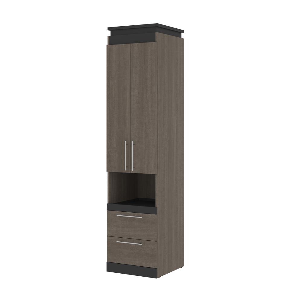Orion 20W Narrow Storage Cabinet with Doors, Drawers and Pull-Out Shelf. Picture 1