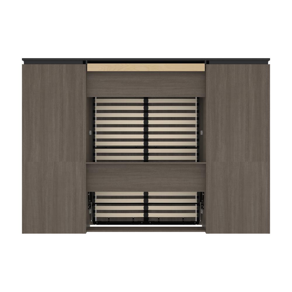 Orion Full Murphy Bed with Storage Cabinets and Pull-Out Shelves (120W). Picture 21
