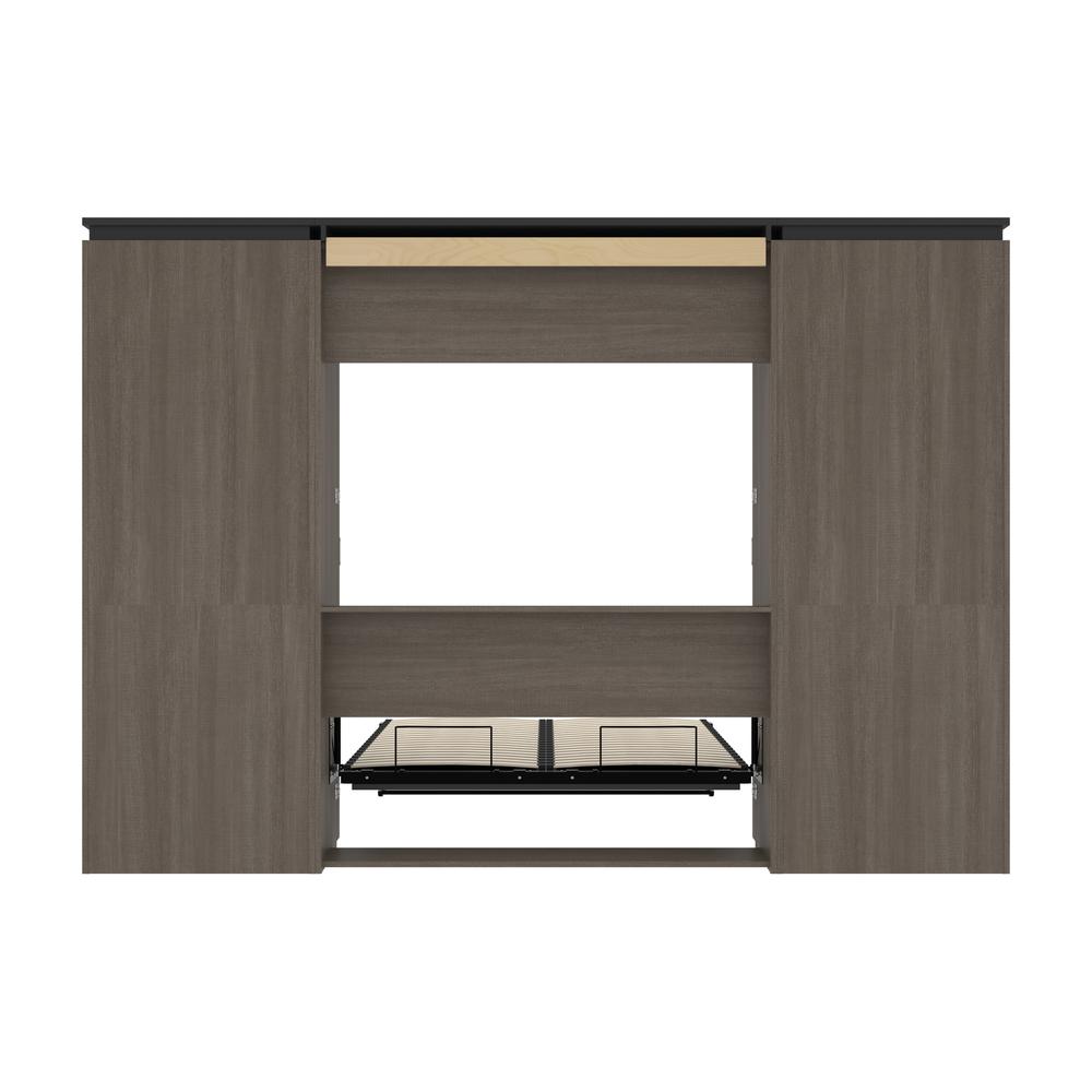 Orion Full Murphy Bed with Storage Cabinets and Pull-Out Shelves (120W). Picture 27