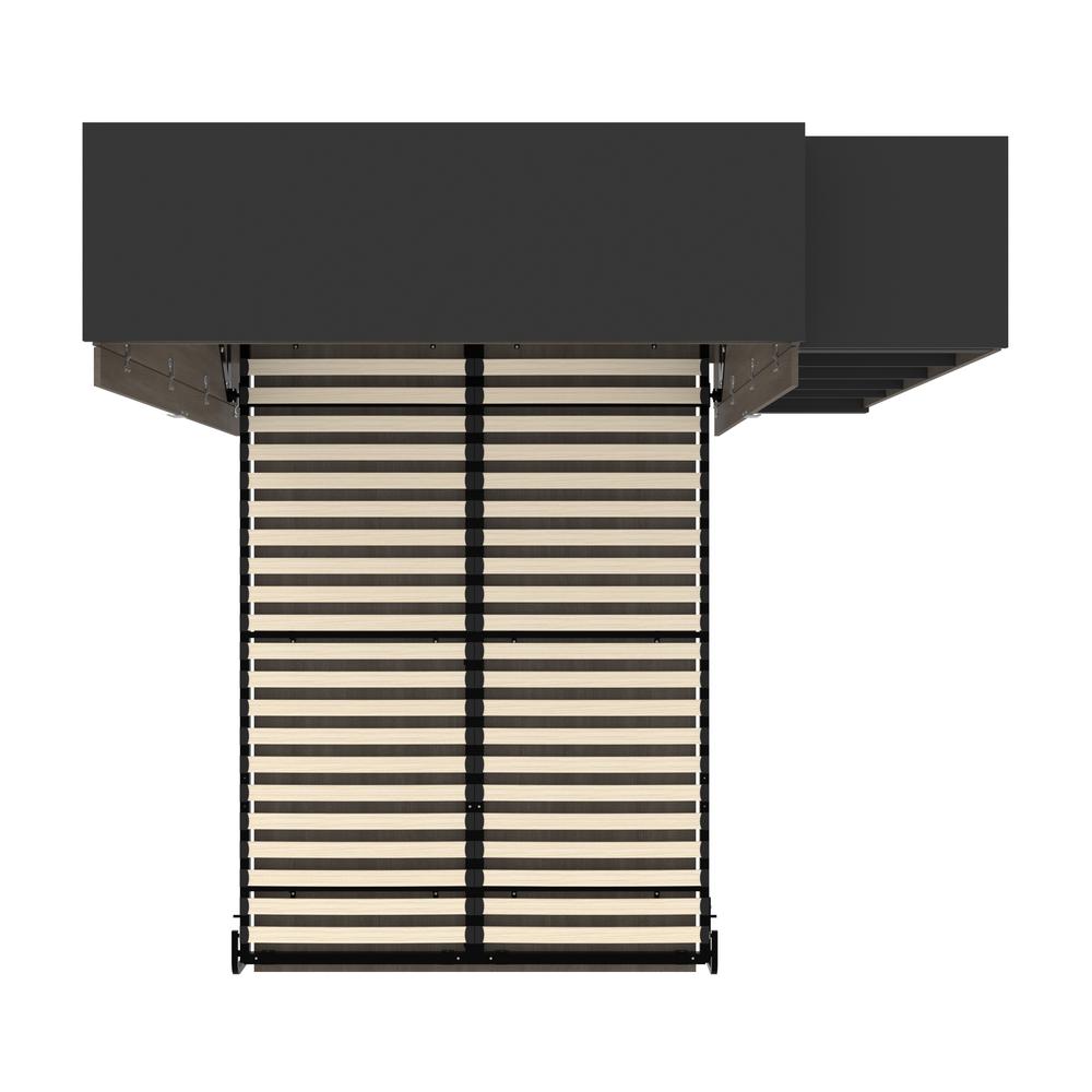 Orion Queen Murphy Bed with Shelves (87W). Picture 3