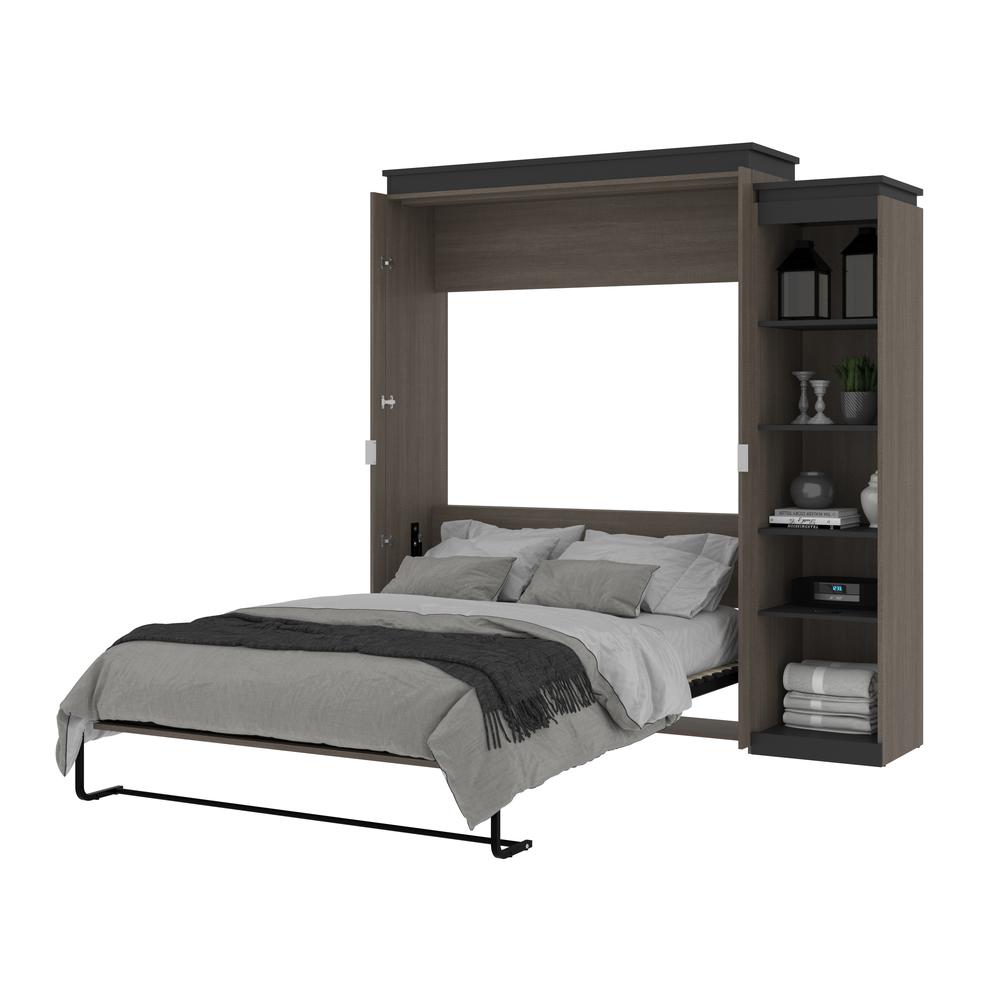 Orion Queen Murphy Bed with Shelves (87W). Picture 24