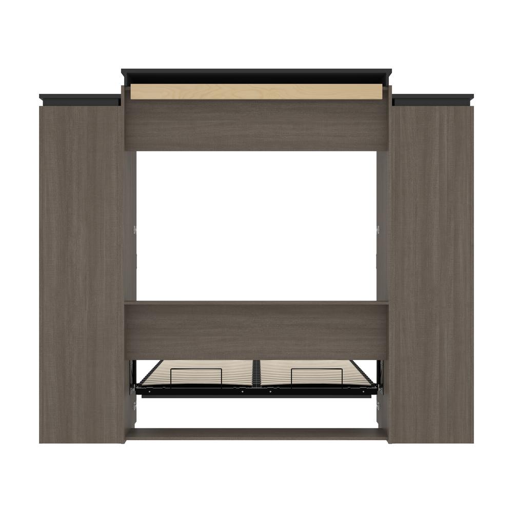Orion Queen Murphy Bed with Shelves and Drawers (106W). Picture 27