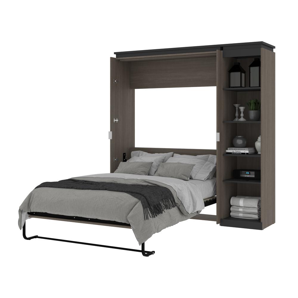Orion Full Murphy Bed with Shelves (81W). Picture 24