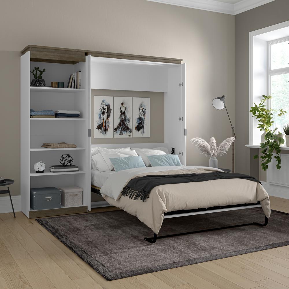 Orion Full Murphy Bed with Shelves (91W). Picture 6