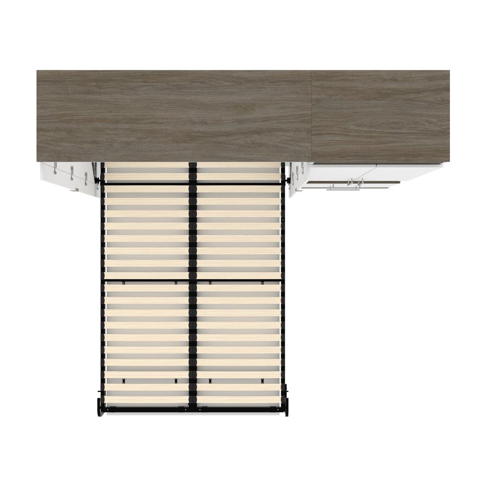 Orion Full Murphy Bed with Storage Cabinet and Pull-Out Shelf (91W). Picture 3