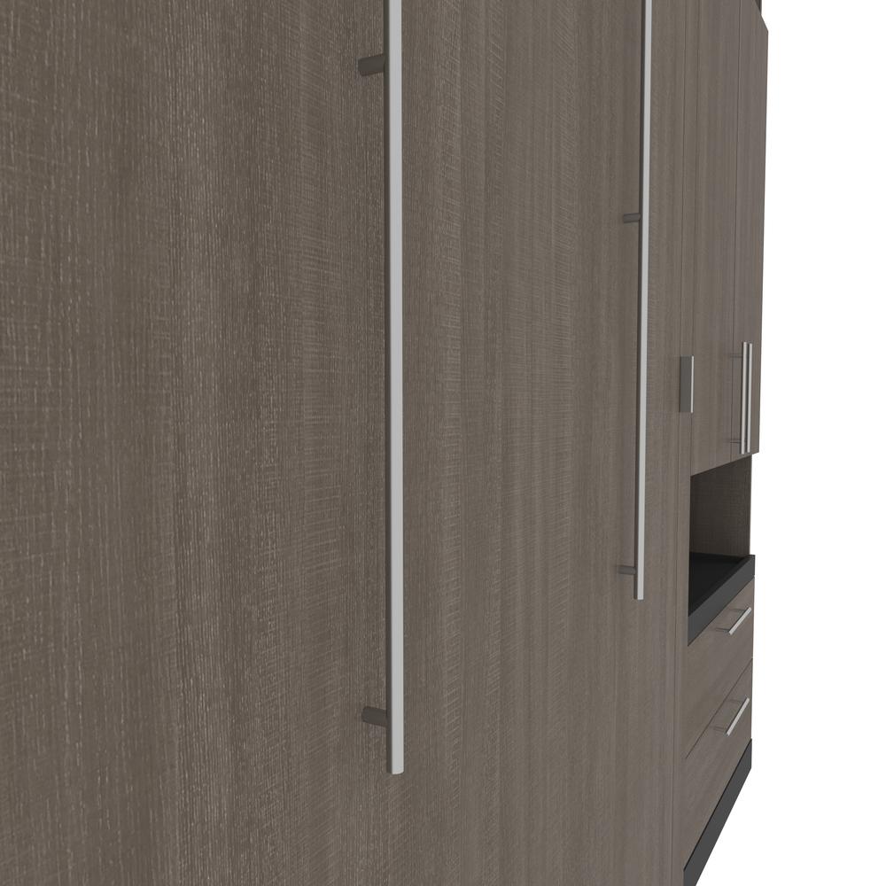 Orion Full Murphy Bed with Storage Cabinet and Pull-Out Shelf (91W). Picture 18