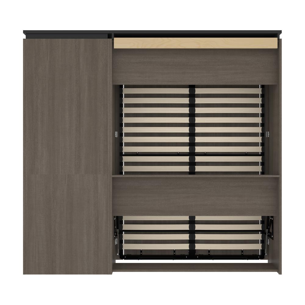 Orion Full Murphy Bed with Storage Cabinet and Pull-Out Shelf (91W). Picture 20