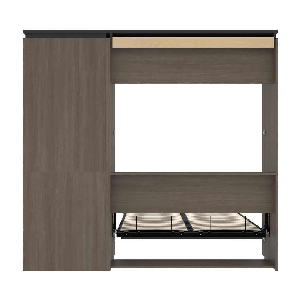 Orion Full Murphy Bed with Storage Cabinet and Pull-Out Shelf (91W). Picture 26