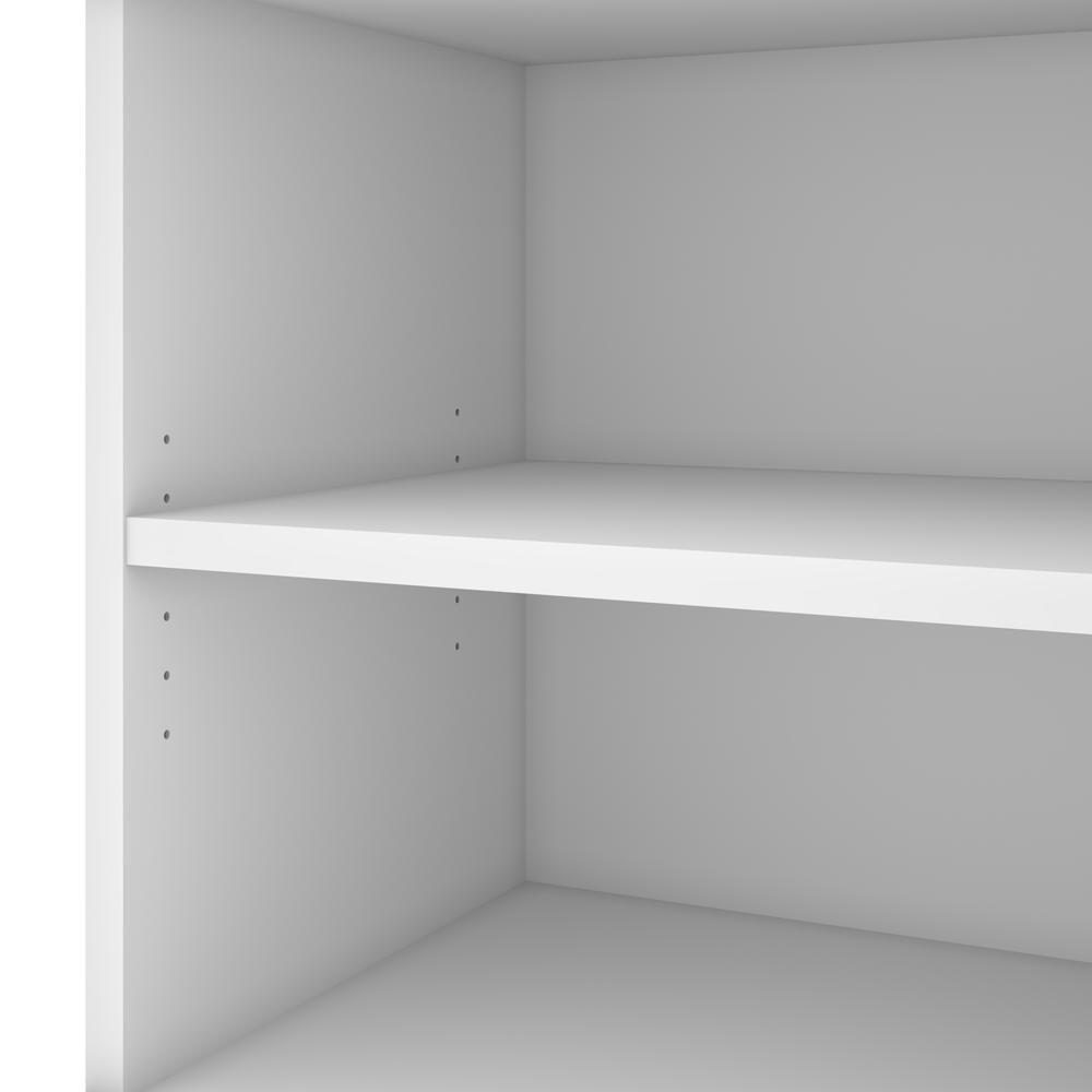 Bestar Pro-Linea 72W Credenza with 2 Drawers , White. Picture 8
