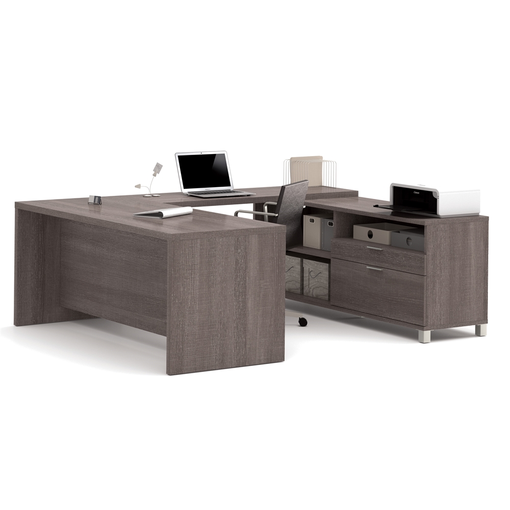 72W U-Shaped Executive Desk. Picture 1
