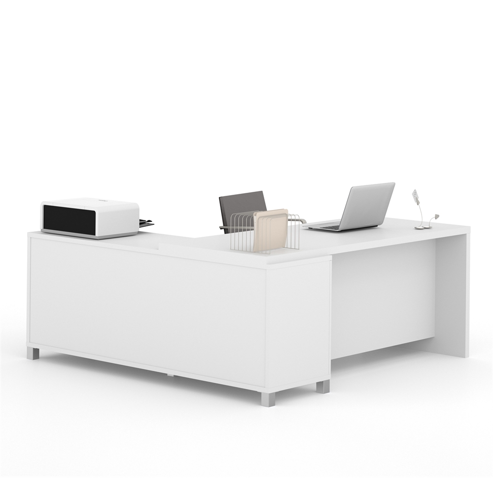 72W L-Shaped Office Desk. Picture 2