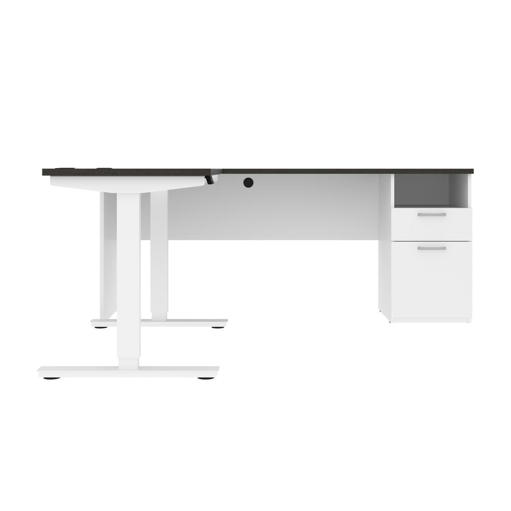 72W L-Shaped Electric Standing Desk. Picture 2