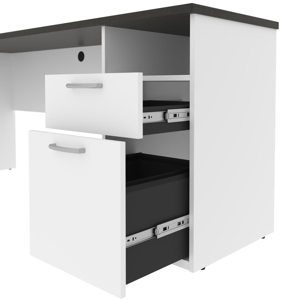 72W L-Shaped Electric Standing Desk. Picture 8