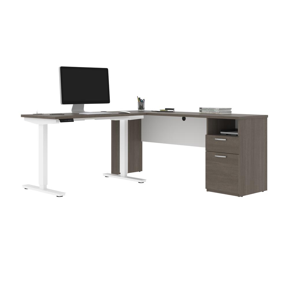 72W L-Shaped Electric Standing Desk. Picture 6