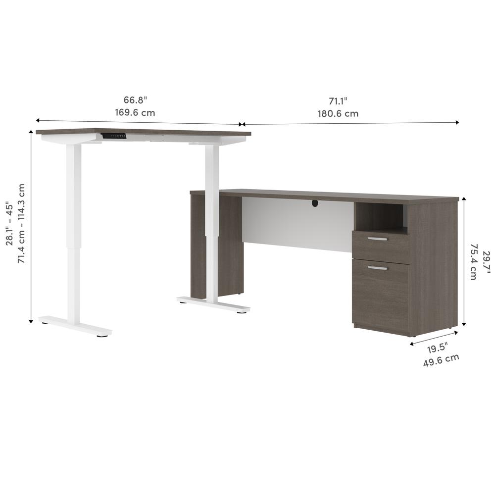 72W L-Shaped Electric Standing Desk. Picture 11