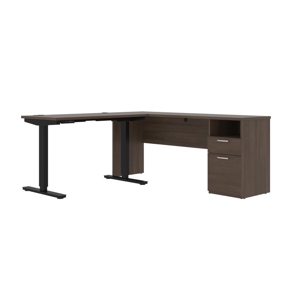 72W L-Shaped Electric Standing Desk. Picture 1