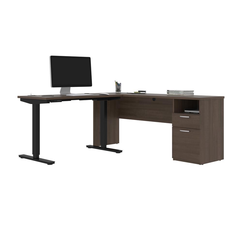 72W L-Shaped Electric Standing Desk. Picture 7