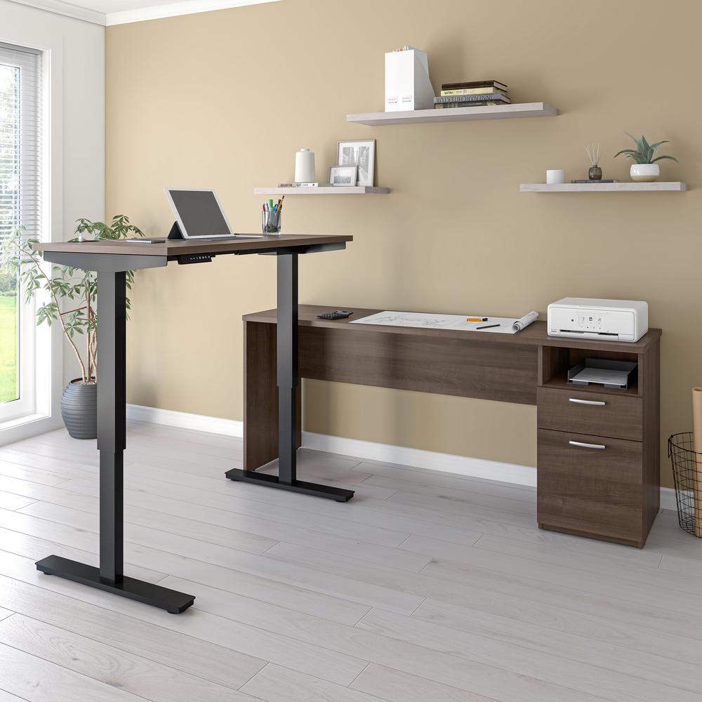 72W L-Shaped Electric Standing Desk. Picture 8