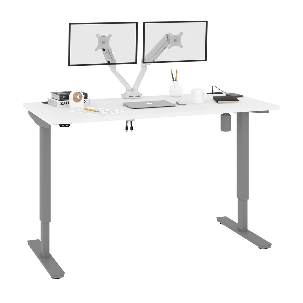 60W x 30D Standing Desk with Dual Monitor Arm. Picture 2