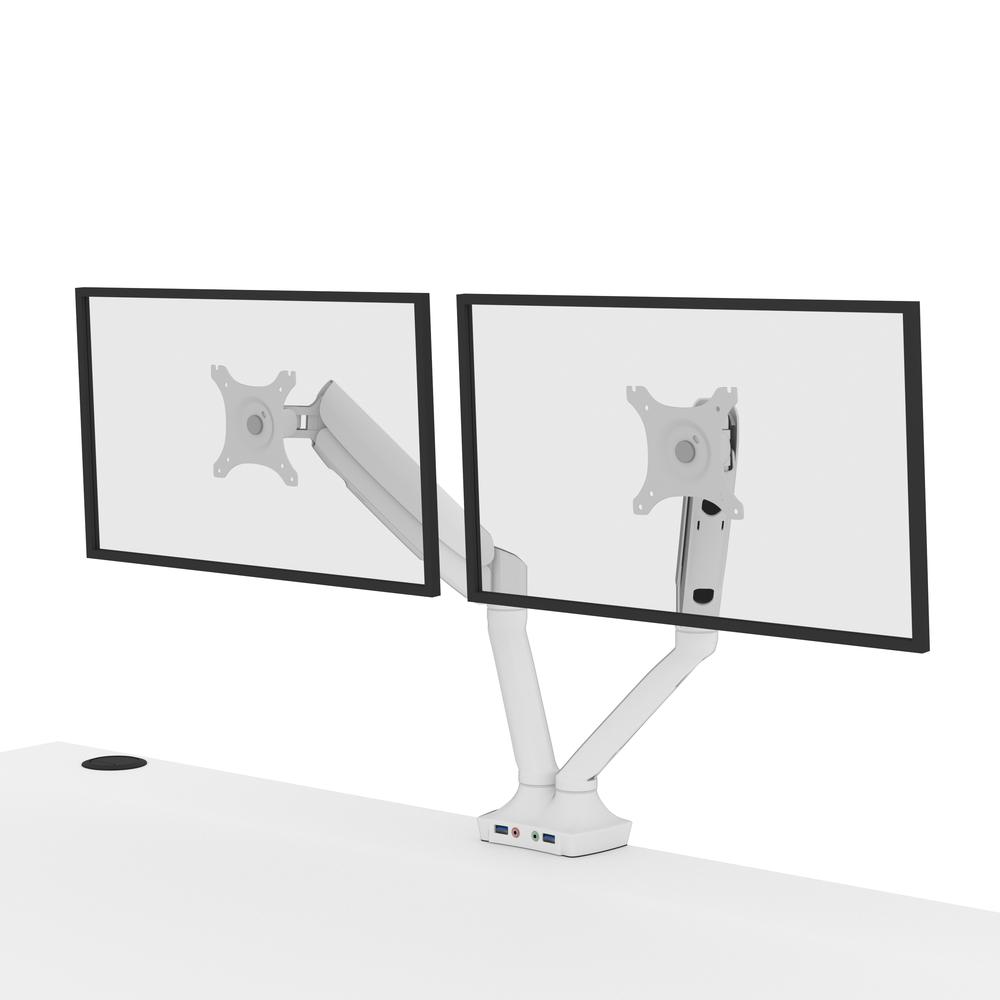 60W x 30D Standing Desk with Dual Monitor Arm. Picture 9