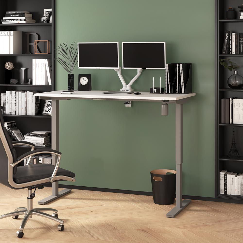 60W x 30D Standing Desk with Dual Monitor Arm. Picture 10