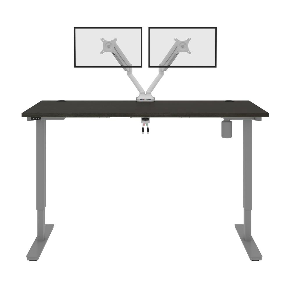 60W x 30D Standing Desk with Dual Monitor Arm. Picture 3