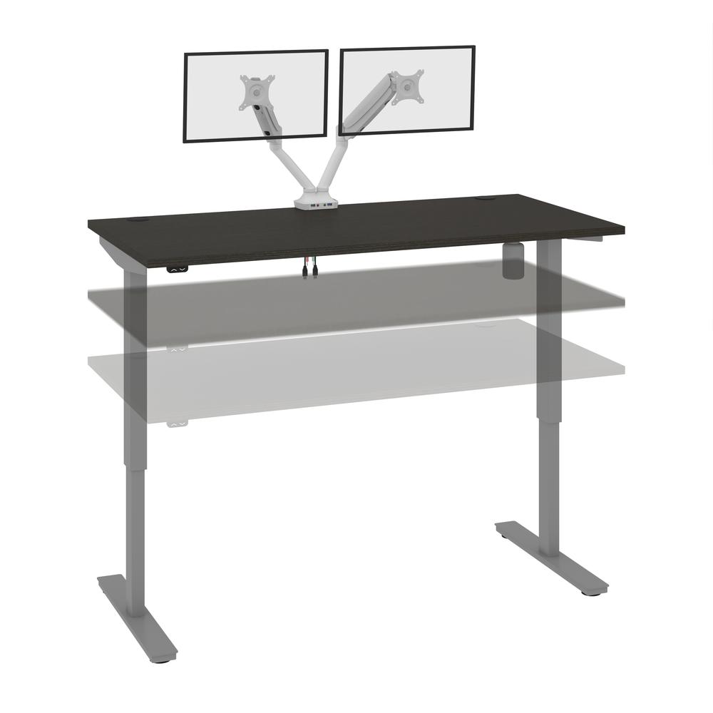 60W x 30D Standing Desk with Dual Monitor Arm. Picture 9
