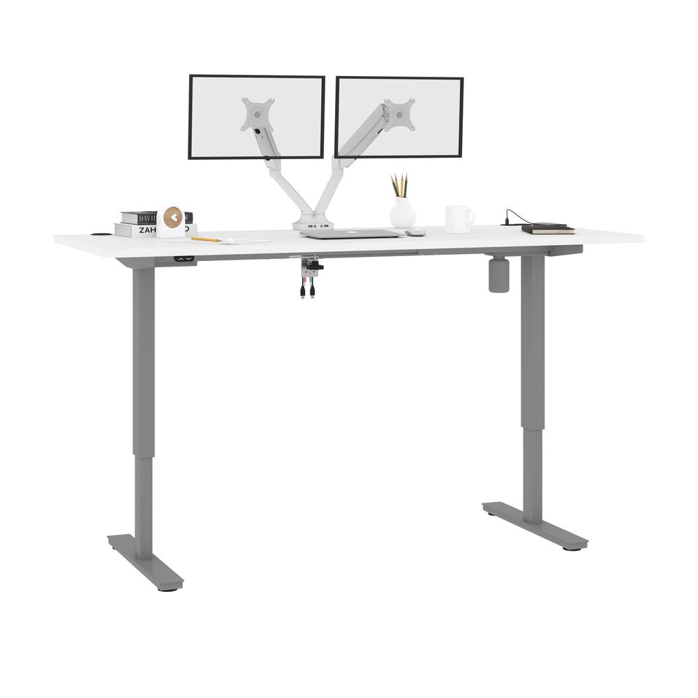 72W x 30D Standing Desk with Dual Monitor Arm. Picture 2