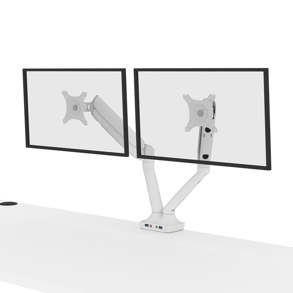 72W x 30D Standing Desk with Dual Monitor Arm. Picture 11