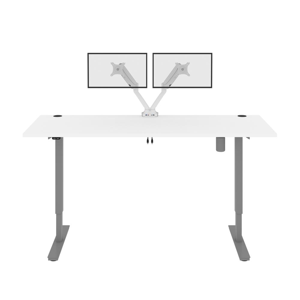 72W x 30D Standing Desk with Dual Monitor Arm. Picture 3