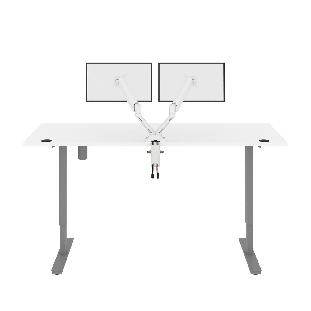 72W x 30D Standing Desk with Dual Monitor Arm. Picture 5