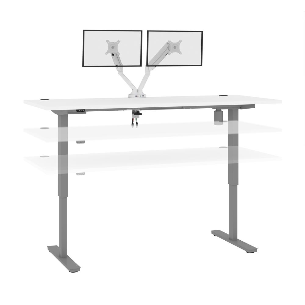 72W x 30D Standing Desk with Dual Monitor Arm. Picture 8