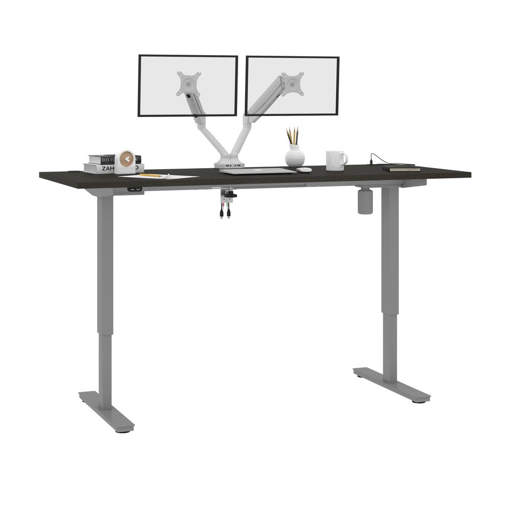 72W x 30D Standing Desk with Dual Monitor Arm. Picture 2