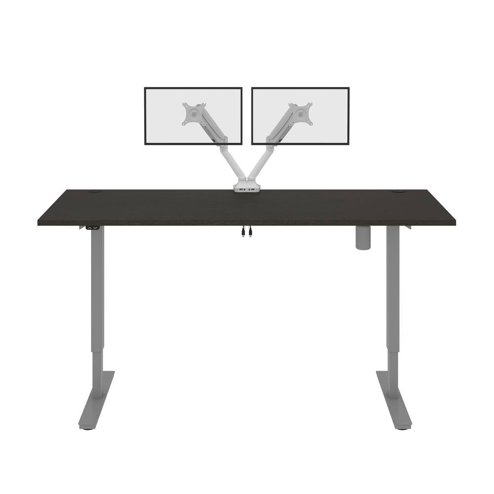 72W x 30D Standing Desk with Dual Monitor Arm. Picture 3