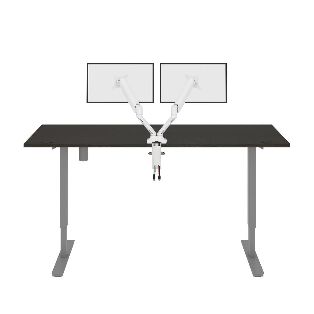 72W x 30D Standing Desk with Dual Monitor Arm. Picture 5