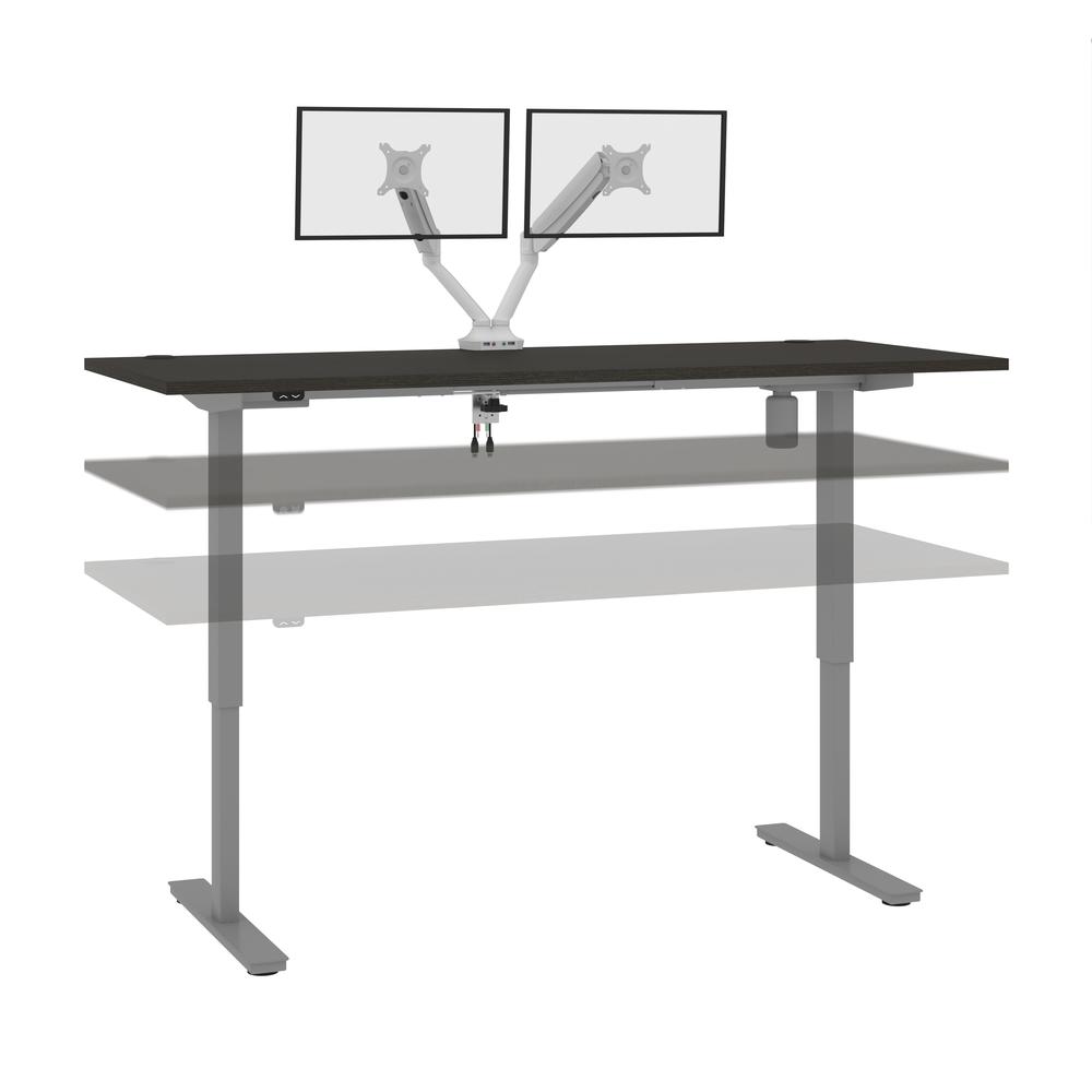 72W x 30D Standing Desk with Dual Monitor Arm. Picture 7