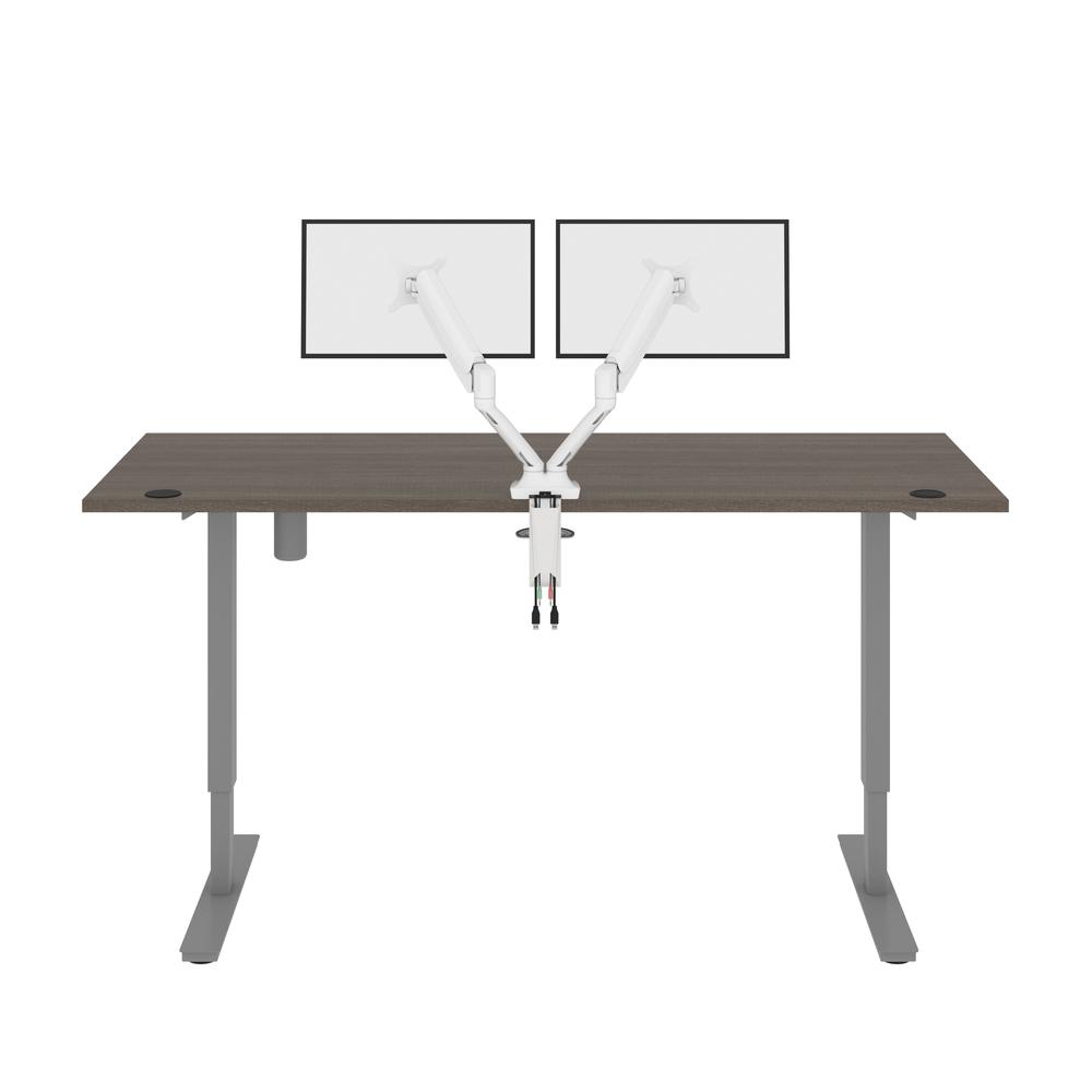 72W x 30D Standing Desk with Dual Monitor Arm. Picture 2