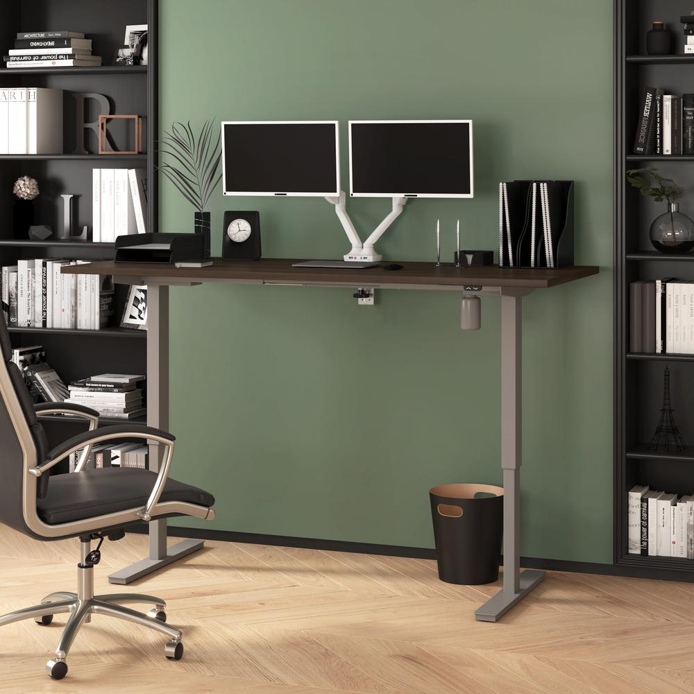 72W x 30D Standing Desk with Dual Monitor Arm. Picture 11
