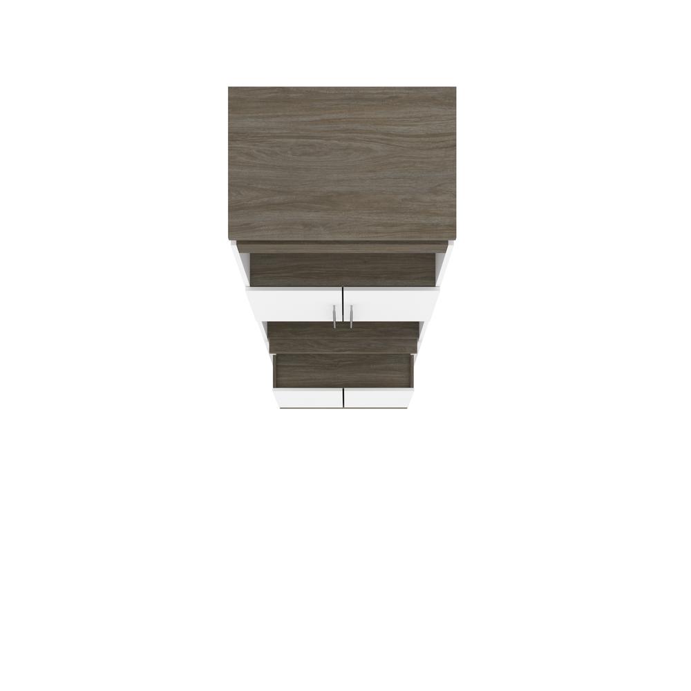 Orion 30W Tall Storage Cabinet with Doors and Fold-Out Desk. Picture 6