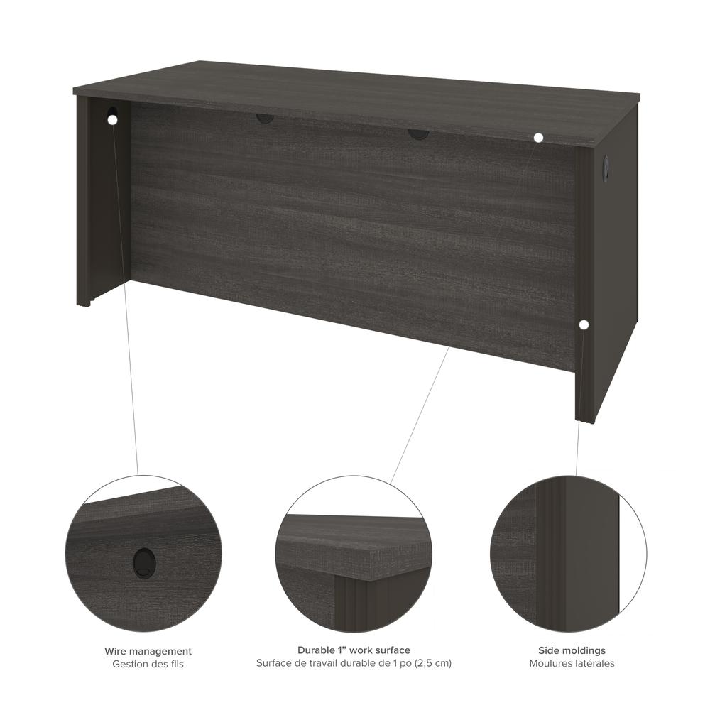 72W U-Shaped Executive Desk with Pedestal. Picture 6